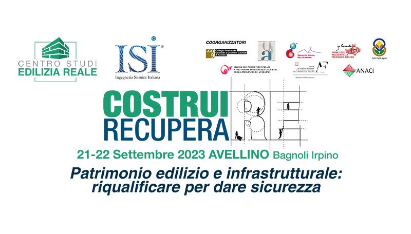 CONGRESSO - 21-22 settembre 2023 - COSTRUIRE RECUPERARE - Avellino