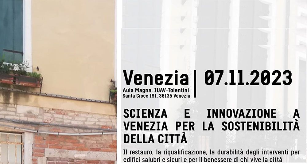 7 Novembre 2023 - Scienza e innovazione a Venezia per la sostenibilità della città