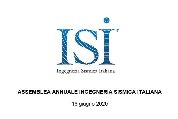 Assemblea Annuale Ingegneria Sismica Italiana -16 giugno 2020