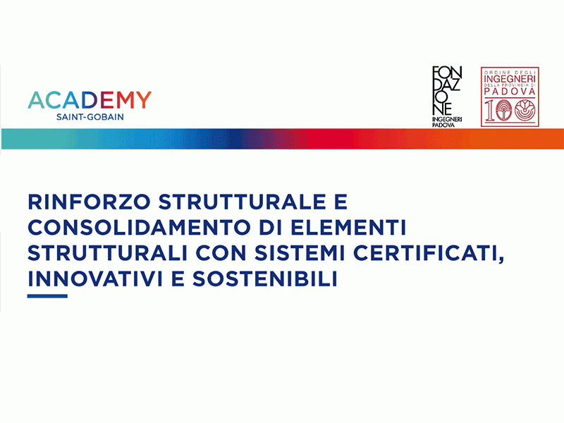 CONVEGNO 23 MAGGIO 2023 - Rinforzo strutturale e consolidamento di elementi strutturali con sistemi certificati, innovativi e sostenibili
